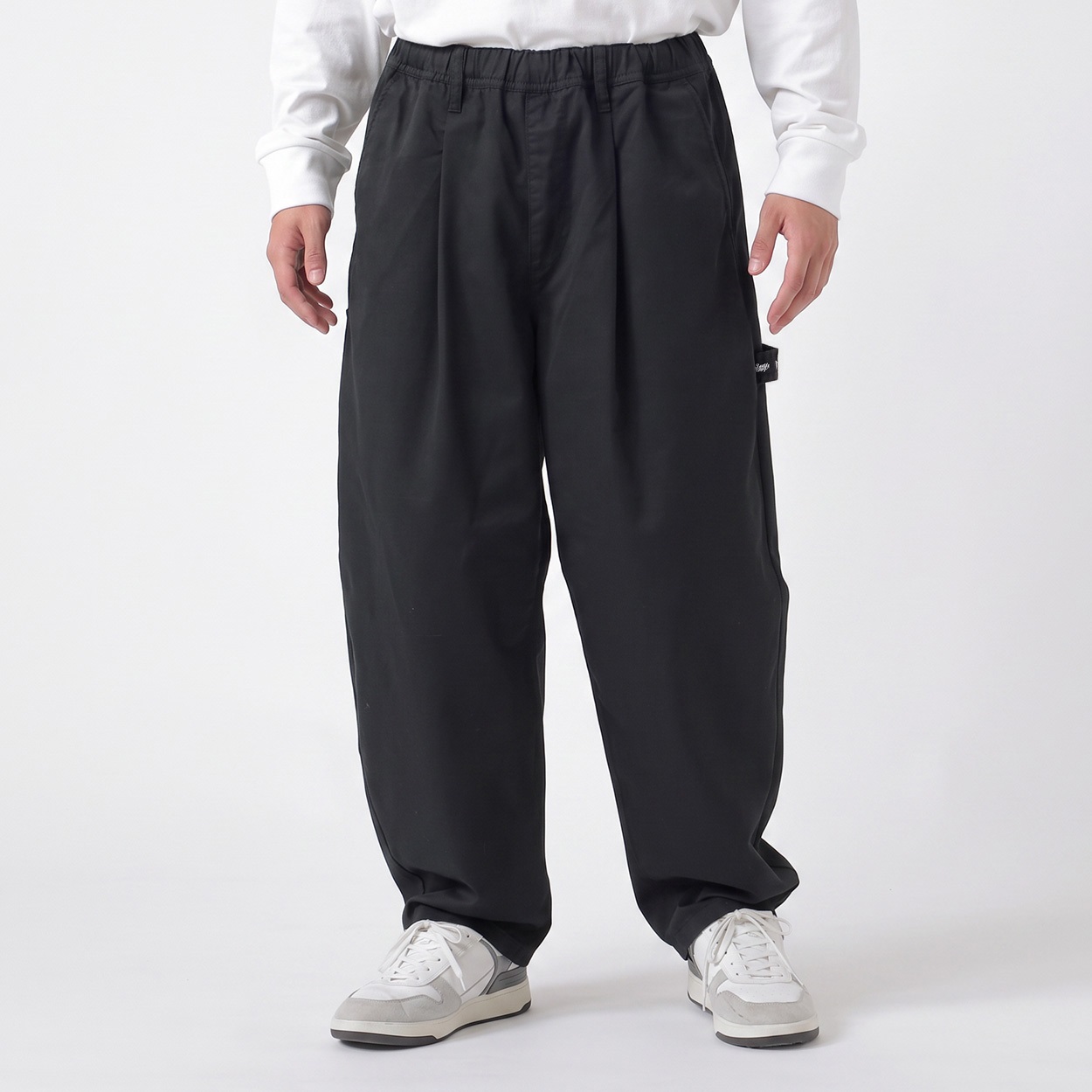 DIZZYペインターワークパンツ メンズ Doublefocus(ダブルフォーカス)(クロ-M)