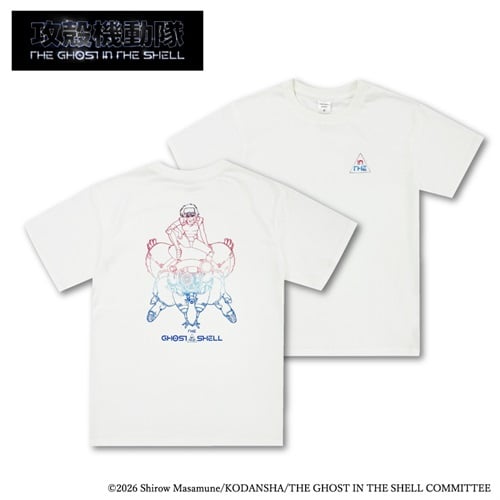 『攻殻機動隊 THE GHOST IN THE SHELL』 草薙素子（少佐）＆フチコマ 半袖Ｔシャツ Doublefocus(ダブルフォーカス)