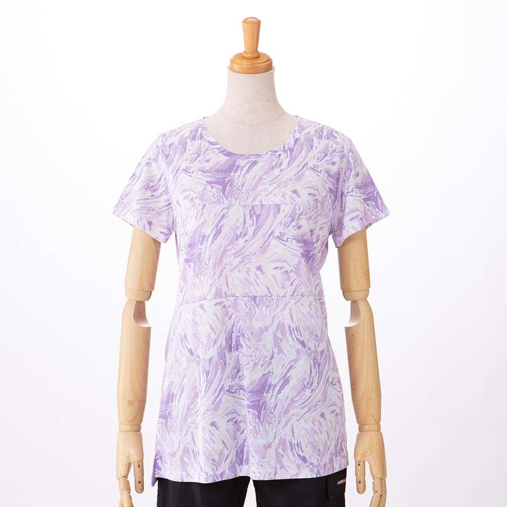 【新品未使用】10-FEET 5分袖切替タイダイドライTシャツ ネオン XL HEAD(ヘッド) スポーツTシャツ 総柄切替 レディス | イオン