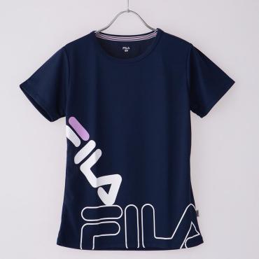 FILA(フィラ) スポーツTシャツ 裾ロゴプリント レディス