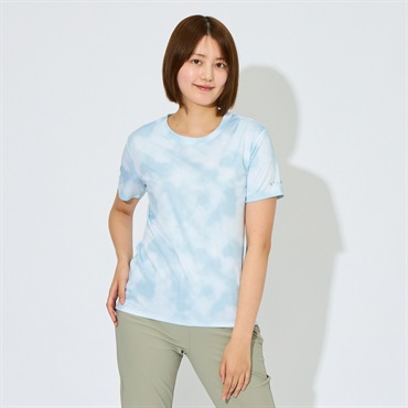 ピースフィットクール RegularFit プリント半袖Tシャツ 遮熱 吸汗速乾 通気性 UVカット(90%) 透けにくい 反射材付き トップバリュ レディス(ウスクロ-S)