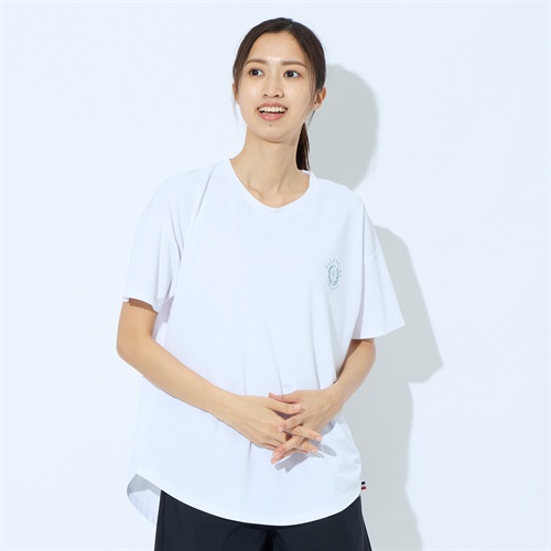 ELLE SPORT(エルスポーツ) クルーネックチュニック UV対策 吸汗速乾 接触冷感 レディス