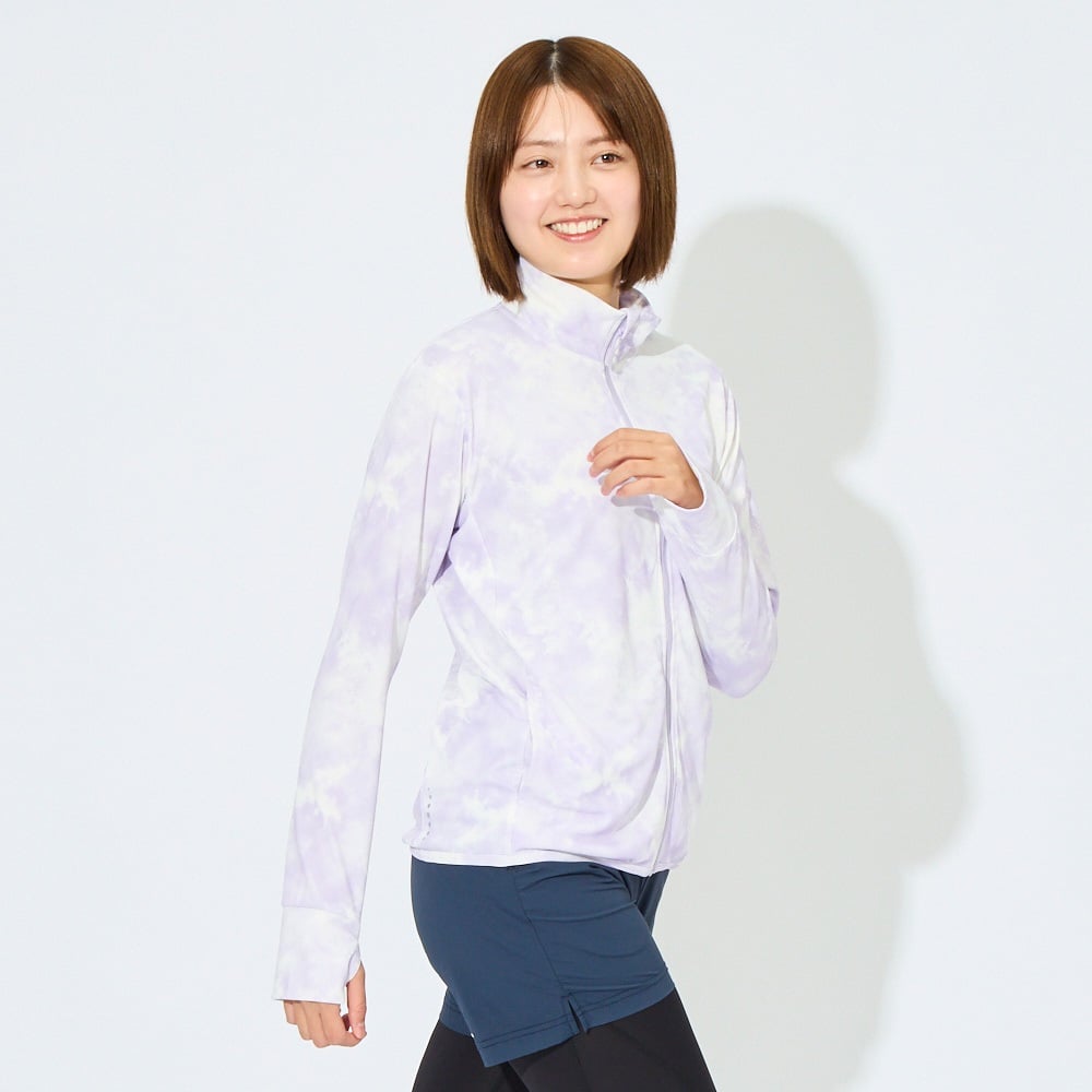 接触冷感　UVケア　吸水速乾　アンクレイヴ　リネンダブルジャケット 吸水速乾・接触冷感・UVケア・防シワ・洗える】カチオンカラー