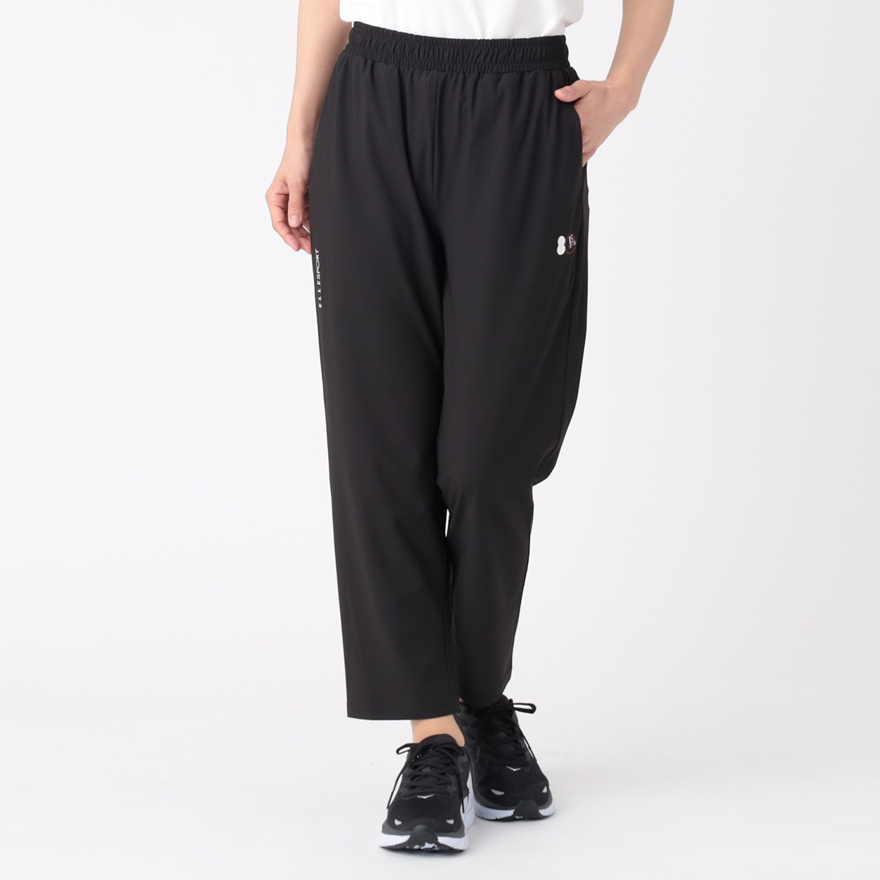 ウエストゴム】【UVカット・接触冷感・速乾】 イージークロップド