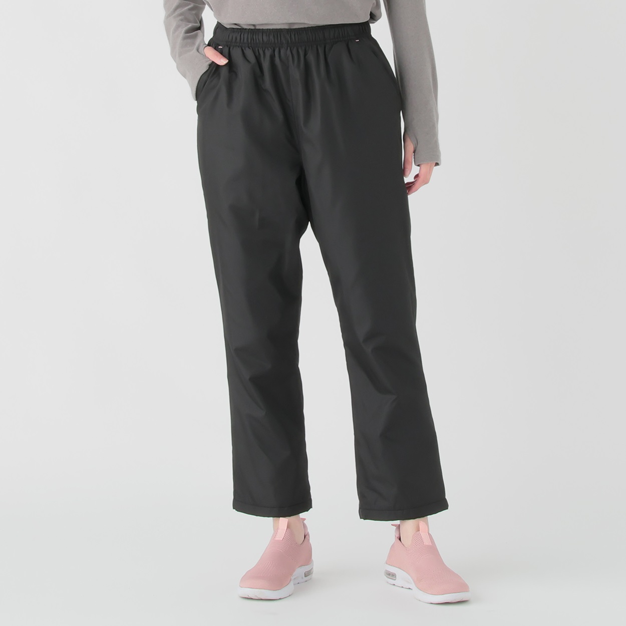 裏地フリースはっ水パンツ はっ水 あたたか リフレクター レディス