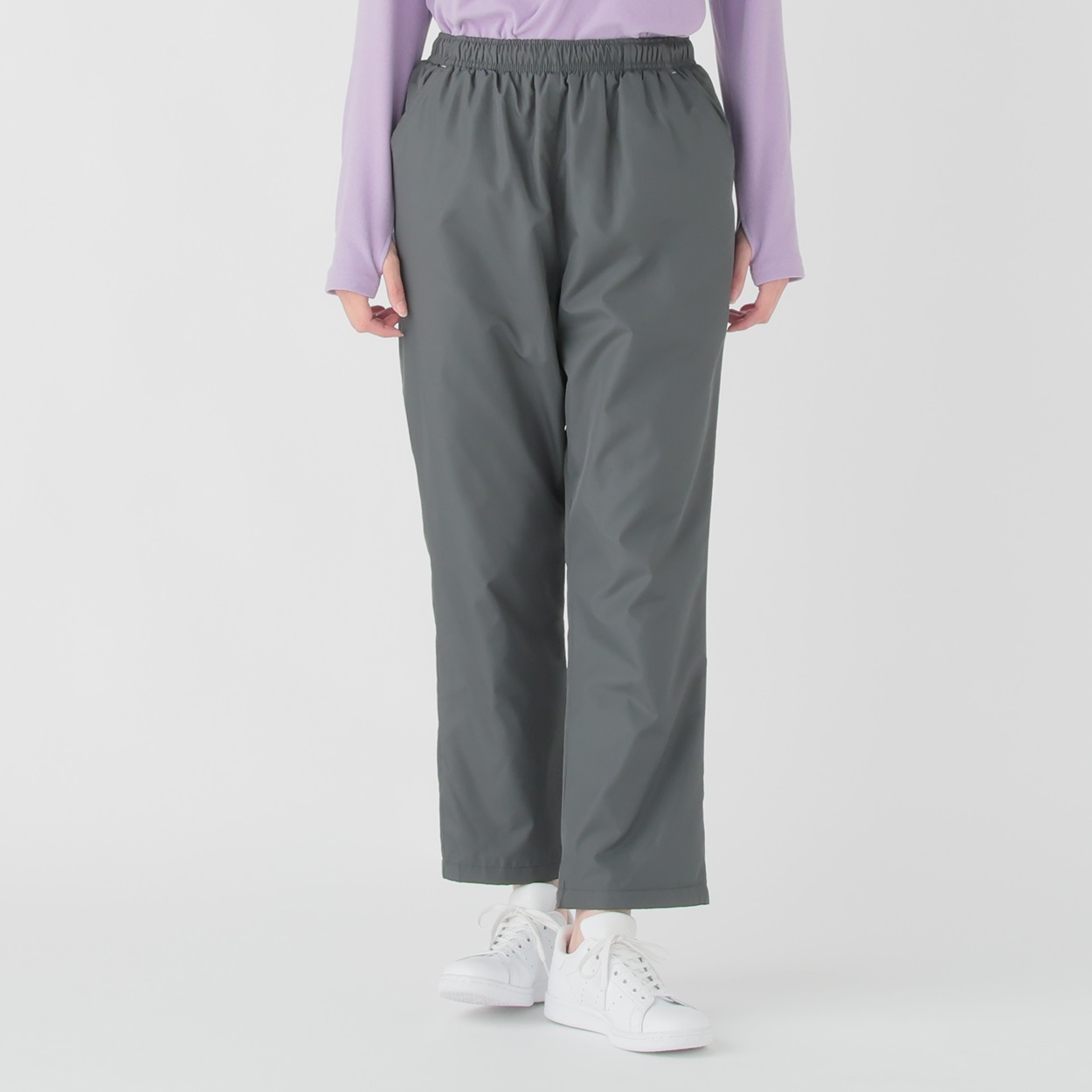 RITAO CHAN公式アカウント07です。 プリーツプリーズ 裏地フリースはっ水パンツ はっ水 あたたか リフレクター レディス