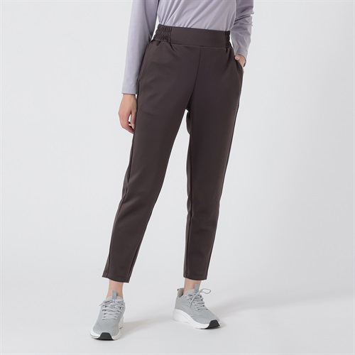 ELLE SPORT(エルスポーツ) ダンボールスタイルアップパンツ 吸汗速乾 UV 抗菌防臭 ストレッチ レディス(コイチャ-S)