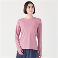 ナイトラン 爆速乾長袖Tシャツ リフレクター 通気性 速乾性 サムホール sporsium（スポージアム） レディス(ウスアカ-S)