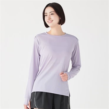 イオン レディース Tシャツ 長袖Tシャツ Logo DR カラー:Storm Blue Tシャツ・トップス ランニング・フィットネス | イオンスタイル