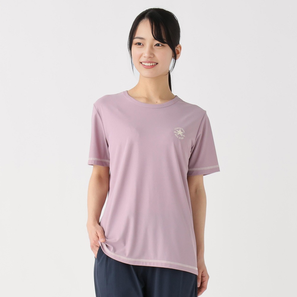 CONVERSE(コンバース) ワンポイント半袖Tシャツ 接触冷感 UV
