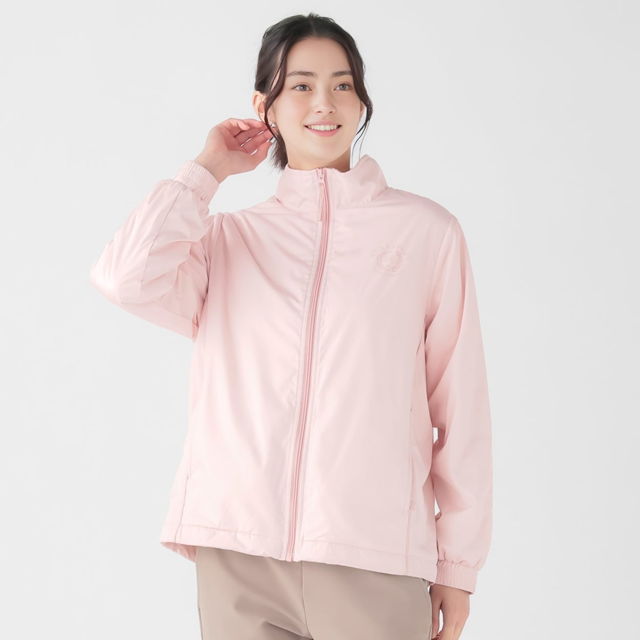 ELLE SPORT(エルスポーツ) 防風裏ボアジャケット はっ水 防風 ふわふわ