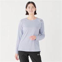 mizuno(ミズノ) エアホール長袖Tシャツ レディス(ウスムラサキ-S)