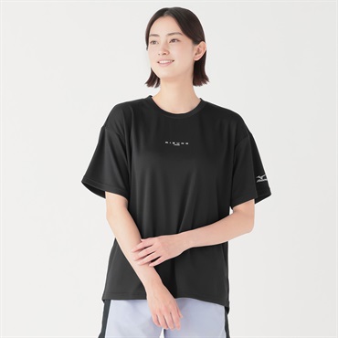 mizuno(ミズノ) エアホール半袖Tシャツ レディス(クロ-S)