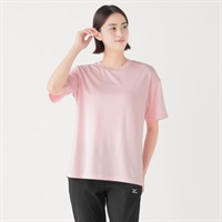 mizuno(ミズノ) エアホール半袖Tシャツ レディス(ウスアカ-S)