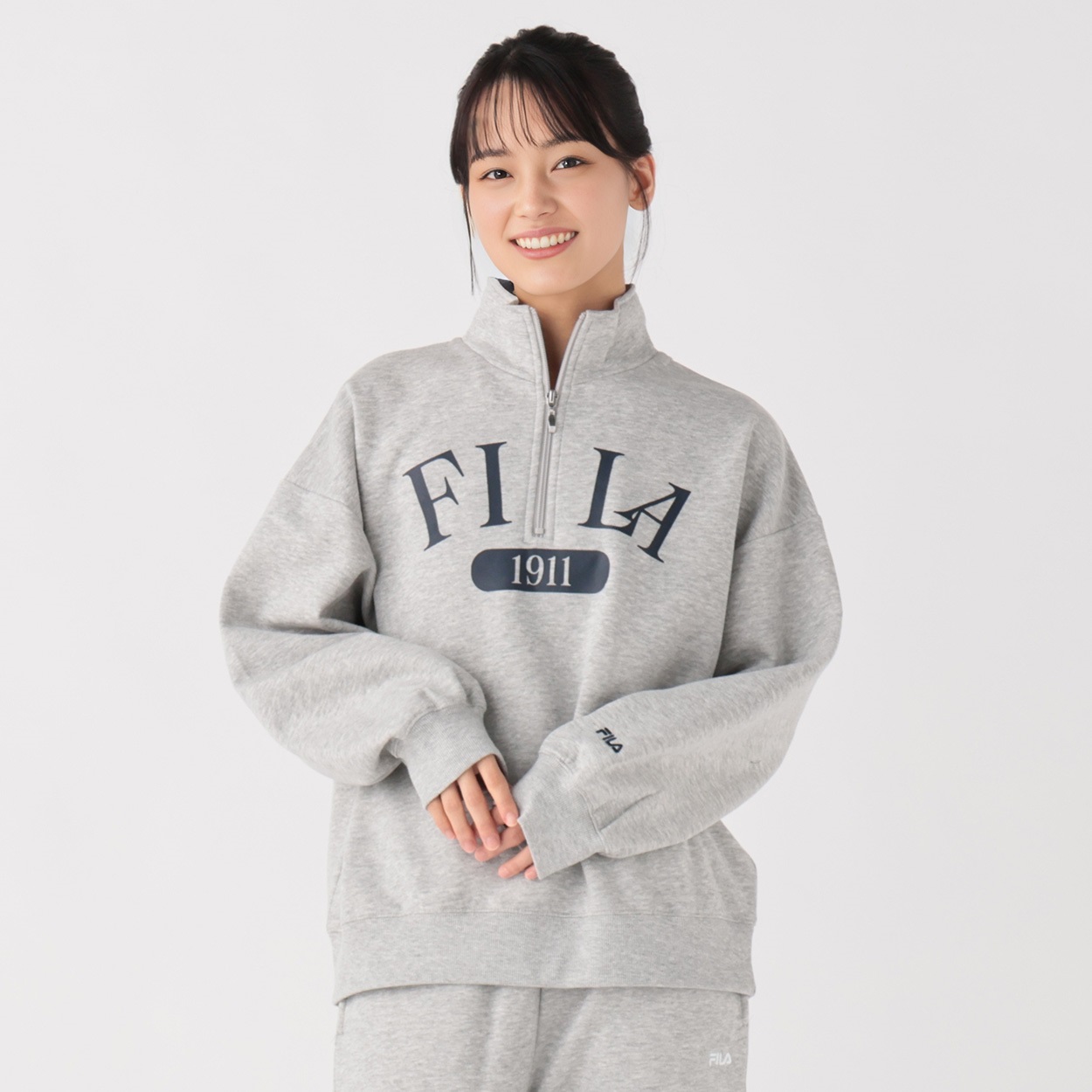 FILA(フィラ) 裏起毛ハーフジップスウェット レディス | イオン