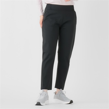 ELLE SPORT(エルスポーツ) スタイルアップパンツ 吸汗速乾 UV 抗菌防臭 ストレッチ 接触冷感 レディス(クロ-S)