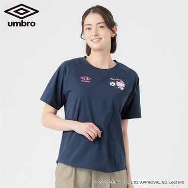 umbro×サンリオキャラクターズコラボTシャツ（ハローキティ/シナモロール）　　吸水速乾　UV対策　ストレッチ レディス