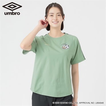 umbro×サンリオキャラクターズコラボTシャツ（クロミ/けろけろけろっぴ）　　吸水速乾　UV対策　ストレッチ レディス(ウスミドリ-M)