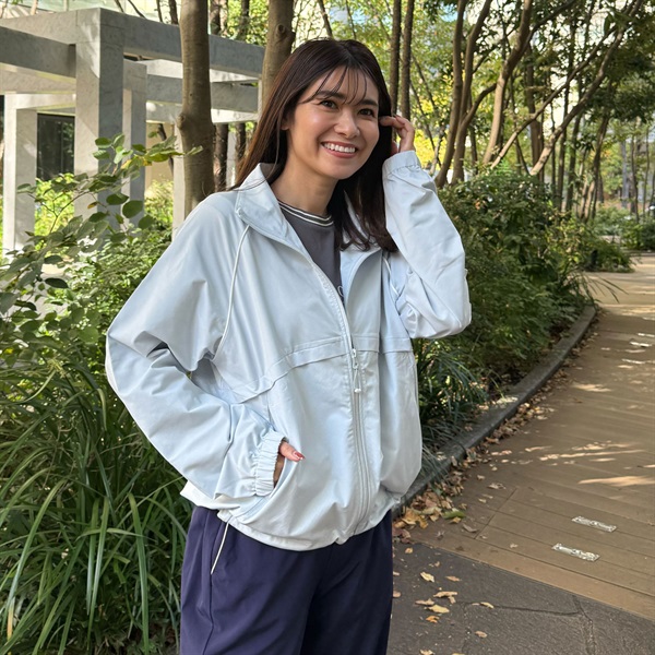 ELLE SPORT(エルスポーツ) パイピングスタンドジャケット 吸汗速乾 UV