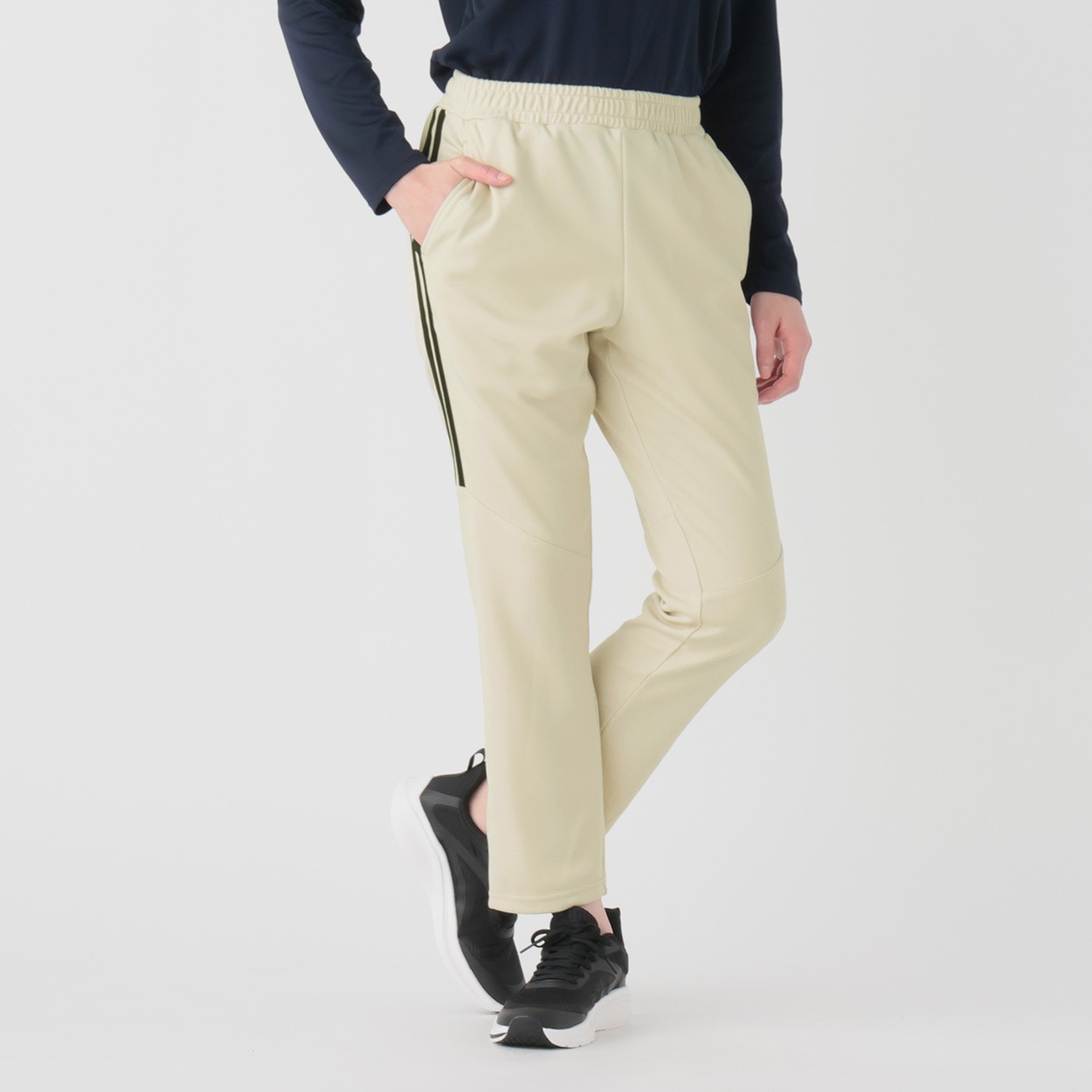 トレーニングパンツ 吸水速乾 股下丈６４ｃｍ レディス(ウスチャ-2XL)