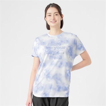 ラウンドチュニック半袖Ｔシャツ  吸水速乾 UVカット 接触冷感 再帰反射 sporsium（スポージアム） レディス