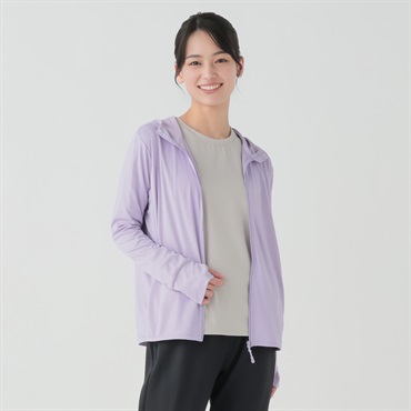UV強冷感パーカー  強接触冷感 UV対策 吸水速乾 sporsium（スポージアム） レディス