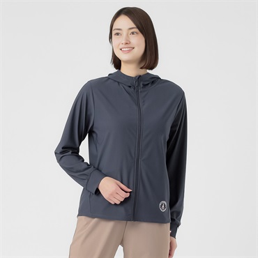 ELLE SPORT(エルスポーツ) リップ調UVパーカー 吸汗速乾 UV 強力接触冷感 レディス(コイアオ-S)