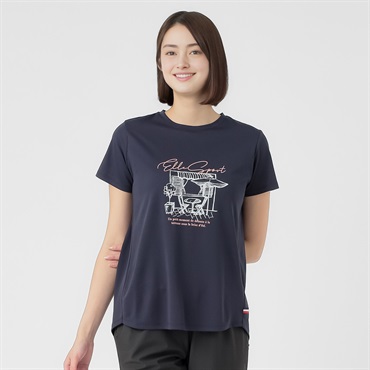 ELLE SPORT(エルスポーツ) オリジナルプリントTシャツ 吸汗速乾 UV 接触冷感 レディス(コイアオ-S)