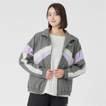 Reebok(リーボック) トラックジャケット ナイロンワッシャー 裏メッシュ レディス(チャコ－ルグレ－-M)