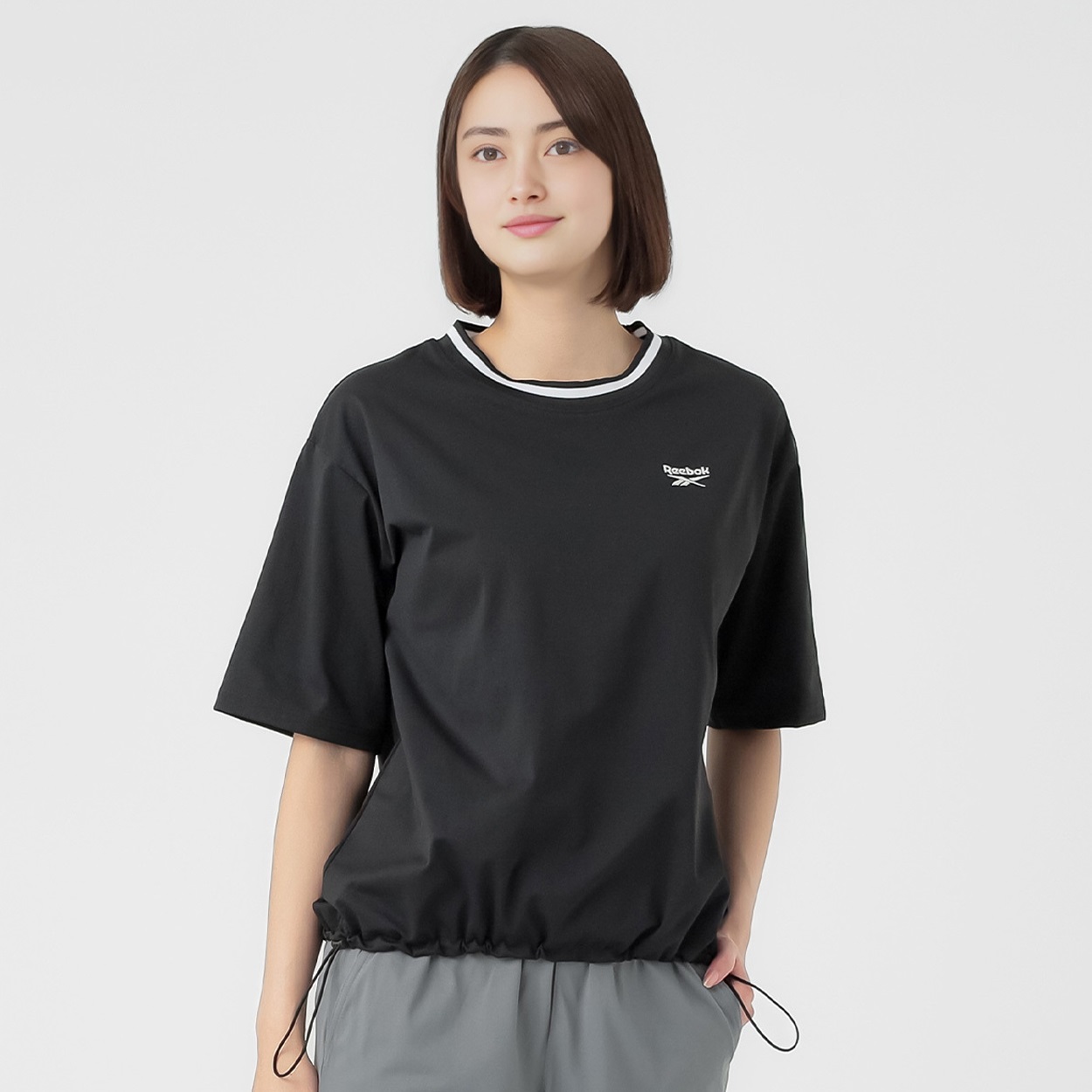 Reebok(リーボック) 裾スピンドルTシャツ 吸水速乾 肌離れの良い生地