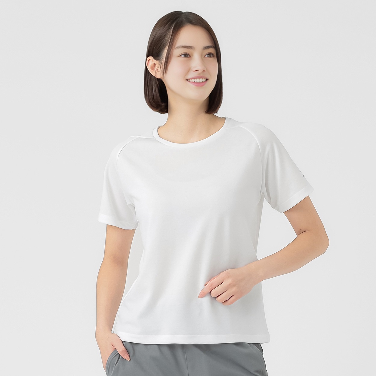 mizuno(ミズノ) ドライTシャツ  クイックドライ UPF15 レディス(シロ-L)