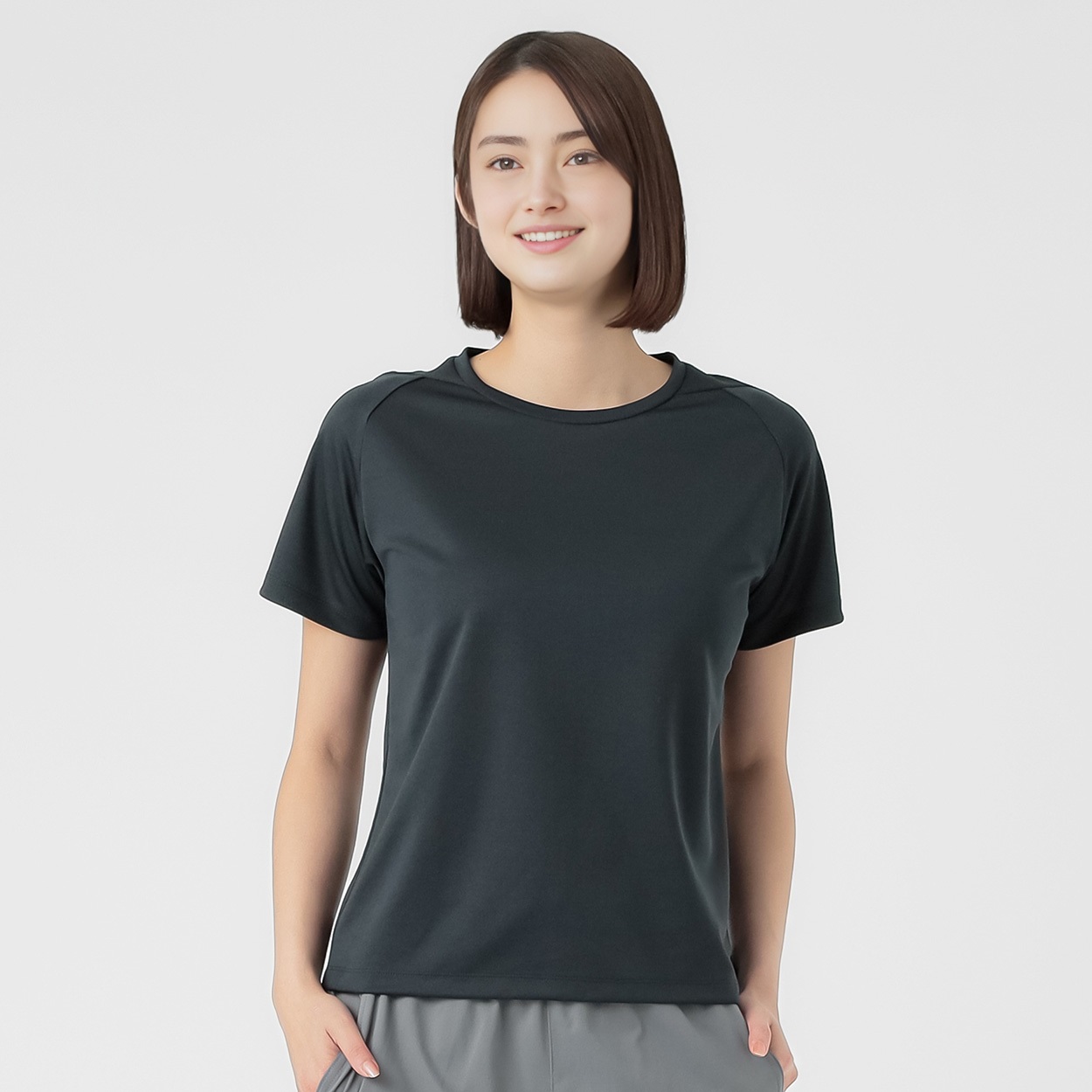 mizuno(ミズノ) ドライTシャツ  クイックドライ UPF15 レディス(クロ-M)