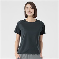 mizuno(ミズノ) ドライTシャツ  クイックドライ UPF15 レディス(クロ-M)