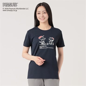 PEANUTS SPORTS Tシャツ 汗染み防止 吸水速乾 UV対策 レディス