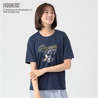 PEANUTS Tシャツ 接触冷感 吸水速乾 UV対策 レディス(コイアオ-S)