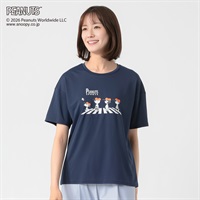 PEANUTS Tシャツ 接触冷感 吸水速乾 UV対策 レディス(Ａコイアオ-S)