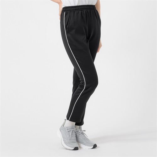 裏起毛トレーニングパンツ 股下丈６４ｃｍ レディス(クロ-S)