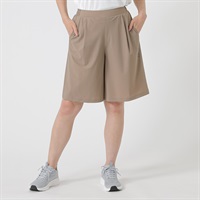 ELLE SPORT(エルスポーツ) リップ調ハーフパンツ ストレッチ UV 吸汗速乾 強力接触冷感 レディス(ウスチャ-S)