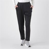 ELLE SPORT(エルスポーツ) 裏ベロアスタイルアップパンツ UV ストレッチ レディス(クロ-S)