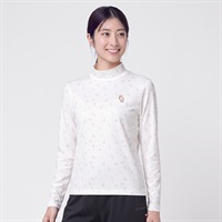 ELLE SPORT(エルスポーツ) 裏起毛スタンドネックプルオーバー ストレッチ レディス(Ａシロ-S)
