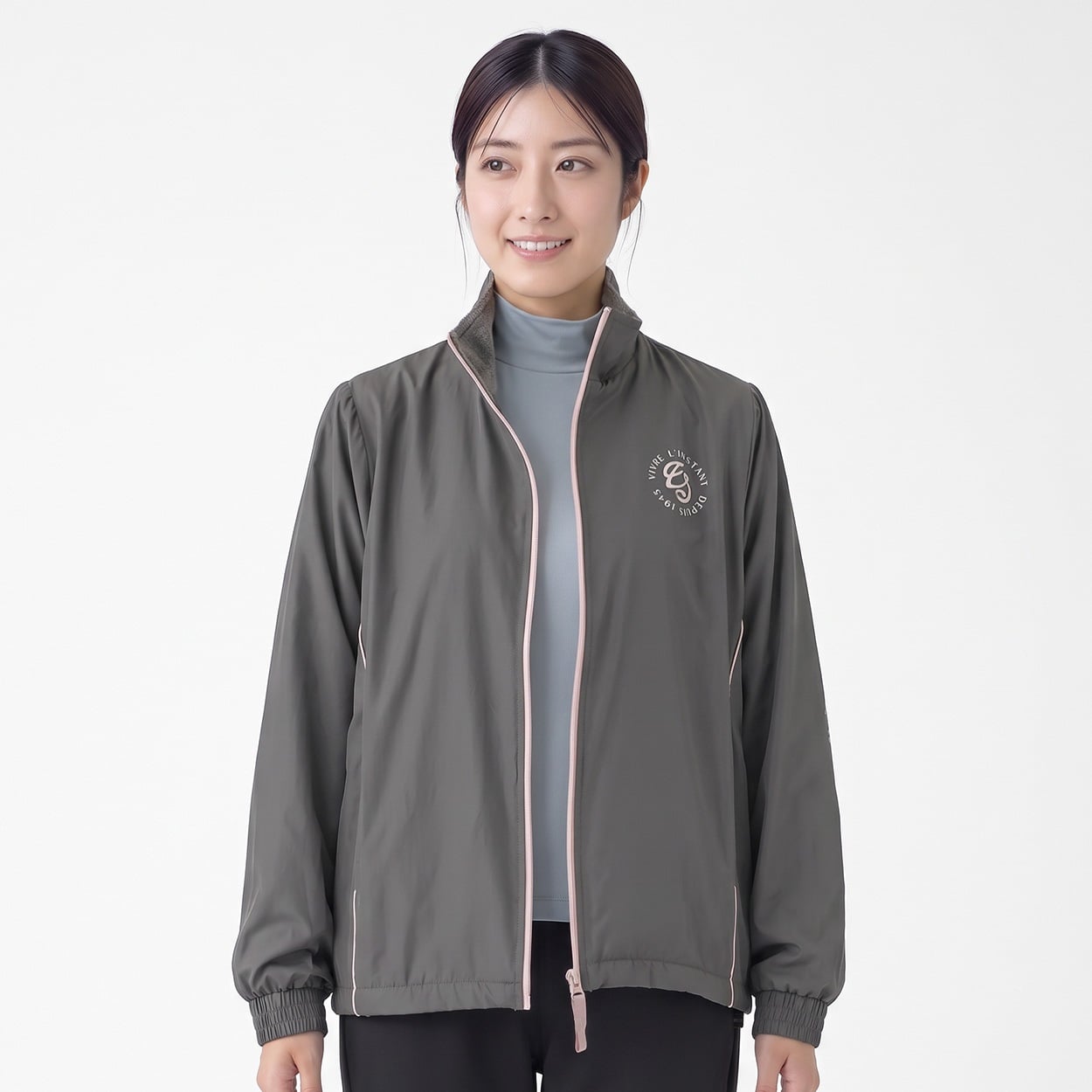 ELLE SPORT(エルスポーツ) 防風裏ボアジャケット はっ水 防風 UV レディス(チャコ－ルグレ－-S)