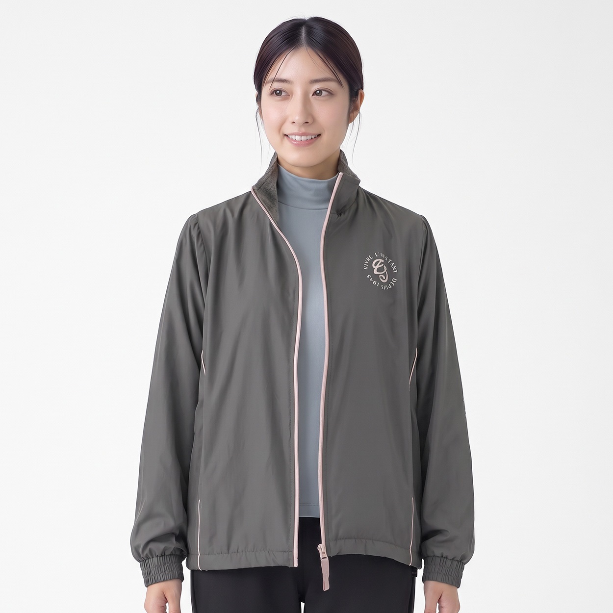 ELLE SPORT(エルスポーツ) 防風裏ボアジャケット はっ水 防風 UV レディス(チャコ－ルグレ－-M)