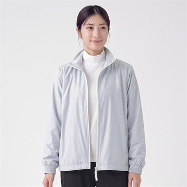 ELLE SPORT(エルスポーツ) 防風裏ボアジャケット はっ水 防風 UV レディス(ウスアオ-S)