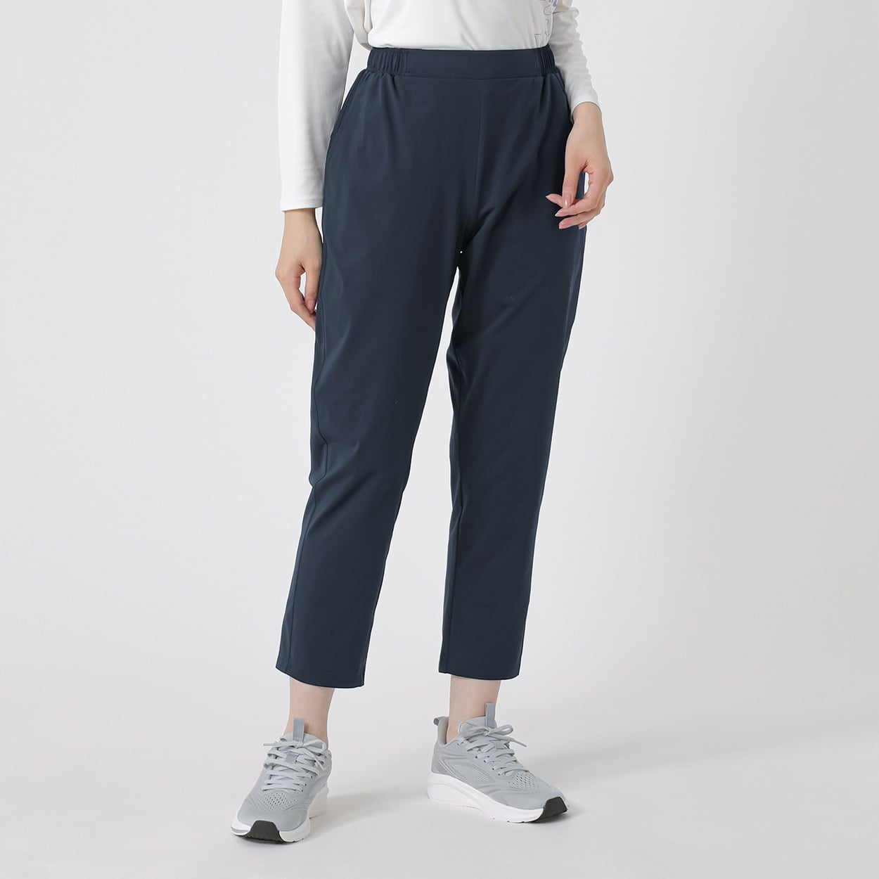 ドライストレッチテーパードパンツ  吸水速乾 ストレッチ UVカット レディス(コイアオ-L)