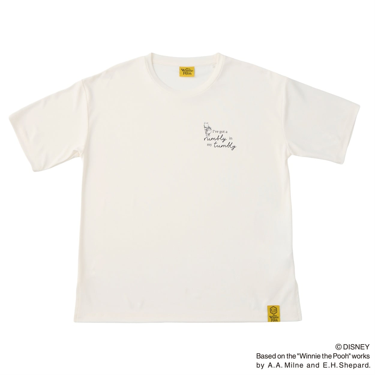 Disney（ディズニー）くまのプーさん / Tシャツ  紫外線対策 吸水速乾 接触冷感 レディス(シロ-XL)