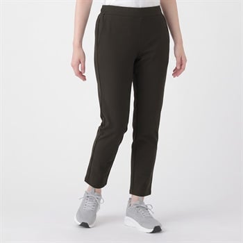 ウォームストレッチテーパードパンツ あたたか ストレッチ UV対策 レディス(クロ-S)