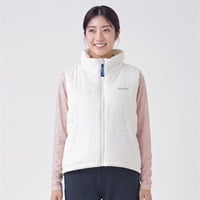 ELLE SPORT(エルスポーツ) 中綿ベスト はっ水 防風 レディス(シロ-M)