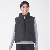 ELLE SPORT(エルスポーツ) 中綿ベスト はっ水 防風 レディス(クロ-M)
