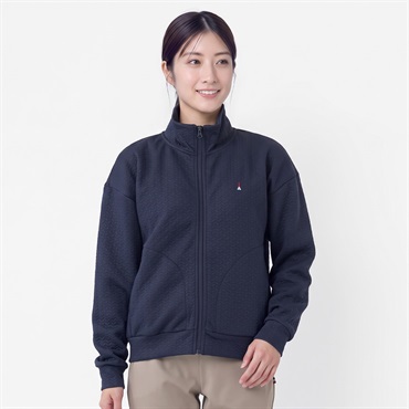 ELLE SPORT(エルスポーツ) ジャガードスタンドジャケット レディス(コイアオ-S)