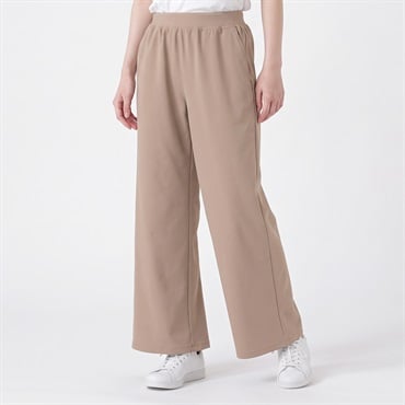 裏起毛ワイドパンツ あたたか ストレッチ UV対策 レディス(Ａウスチャ-S)